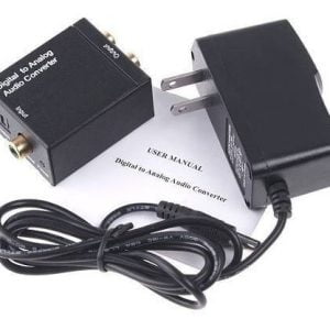 Convertidor Audio Digital Toslink A Rca Análogo + Cable