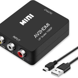 Convertidor De Video Av Video Compuesto Audio Rca A Hdmi