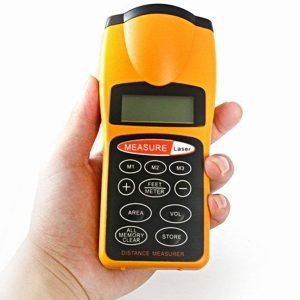Medidor De Distancia Ultrasonico Con Laser Lcd Metros Exacto