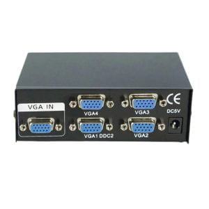 Splitter De Video 4 Puertos Vga Pc Monitor Lcd 1920x1440