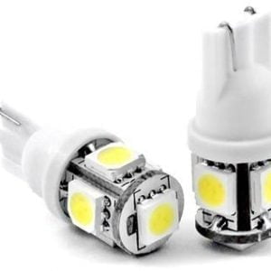 Luces Led Tipo Uña 5 Leds Smd 5050 Guias Placa Interior Auto