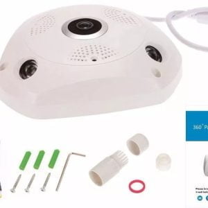 Camara Wifi Ip Ojo De Pez 2mp Interior 1080p 360 Grados P2p
