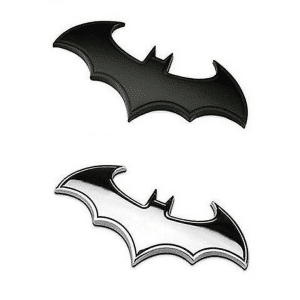 Emblema Logo Batman Cromado Adhesivo 3mm Tuning