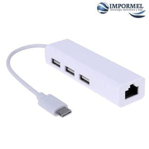 Adaptador Usb C 3.1 A Ethernet Internet Red Macbook Hub