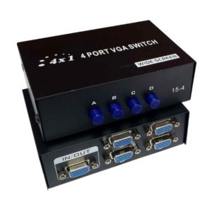 Switch 4 Puertos Vga Proyector Monitor Conmutador