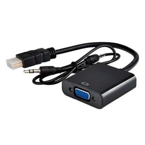 Adaptador Convertidor Hdmi Macho A Vga Audio Hd