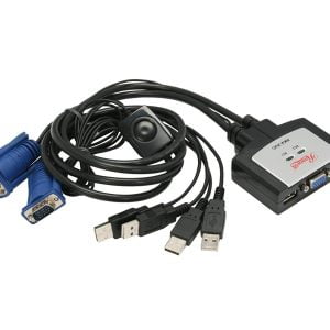 Switch Kvm Profesional De 2 Puertos Usb Rosewill Rkv-2uc