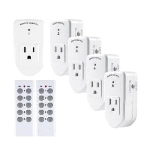 Interruptor 5 Tomacorriente Eléctrico Inalámbrico 2 Control