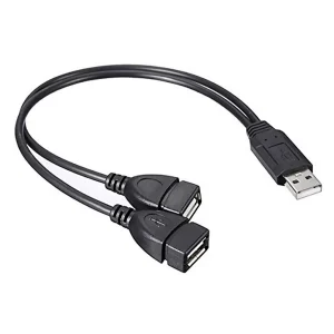 Cable Splitter Usb 2.0 En Y 1 Macho 2 Hembras