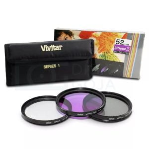 Vivitar Kit Filtro De Lente 3 Piezas 52mm Uv Cpl Fld Canon