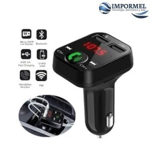 Transmisor Fm Modulador Auxiliar Kit De Manos Libres Auto