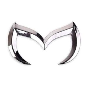 Emblema Sello Logo Mazda 3 5 6 Tipo Batman Plateado 3d