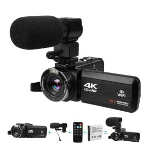 Filmadora Camara Komery 4k Visión Nocturna Hd Tactil Mic