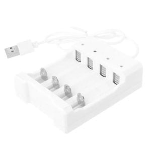 Cargador Usb 4 Pilas Recargable Aa Aaa Baterias Funcional