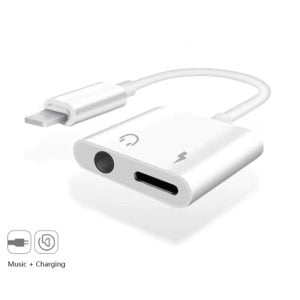 Adaptador Lightning Audifonos 3.5mm iPhone Xs Xr Cargador