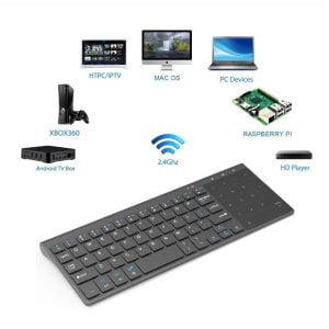 Teclado Táctil Inalámbrico Completo Numerico Mouse Laptop