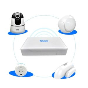 Kit Domotica Camara Sensores Magneticos Z-wave Nvr Inalambri