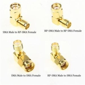 Adaptador Convertidorr Sma Rp-sma Macho Hembra Recto 90 Grado