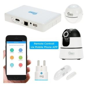 Kit Domotica Camara Sensores Magneticos Z-wave Nvr Inalambrico