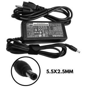 Cargador Adaptador Toshiba 9V 3.42A 65W 5.5×2.5mm Punta Negra