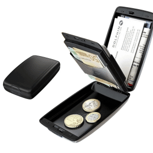 Wallet Billetera Tarjetas TC Resistente al Agua y Golpes Aluminio