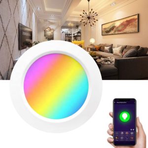 Foco Led Rgbcw Inteligente Empotrable Wifi Tuya Smart Gypsum