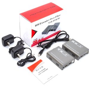 Extensor Hdmi Kvm 20km Fibra Optica Usb Transmisor Receptor