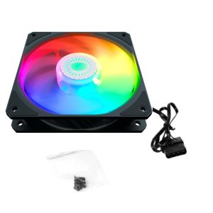 Ventilador Interno Para Cpu 12x12 Color Arcoiris Cooler Fan