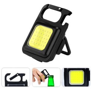 Mini Lampara LED Linterna Bolsillo Portátil Recargable USB Acampar Aire Libre Senderismo