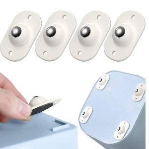 Ruedas Muebles Rodillo de Acero Inoxidable Autoadhesiva Universal Carga Fuerte Hogar