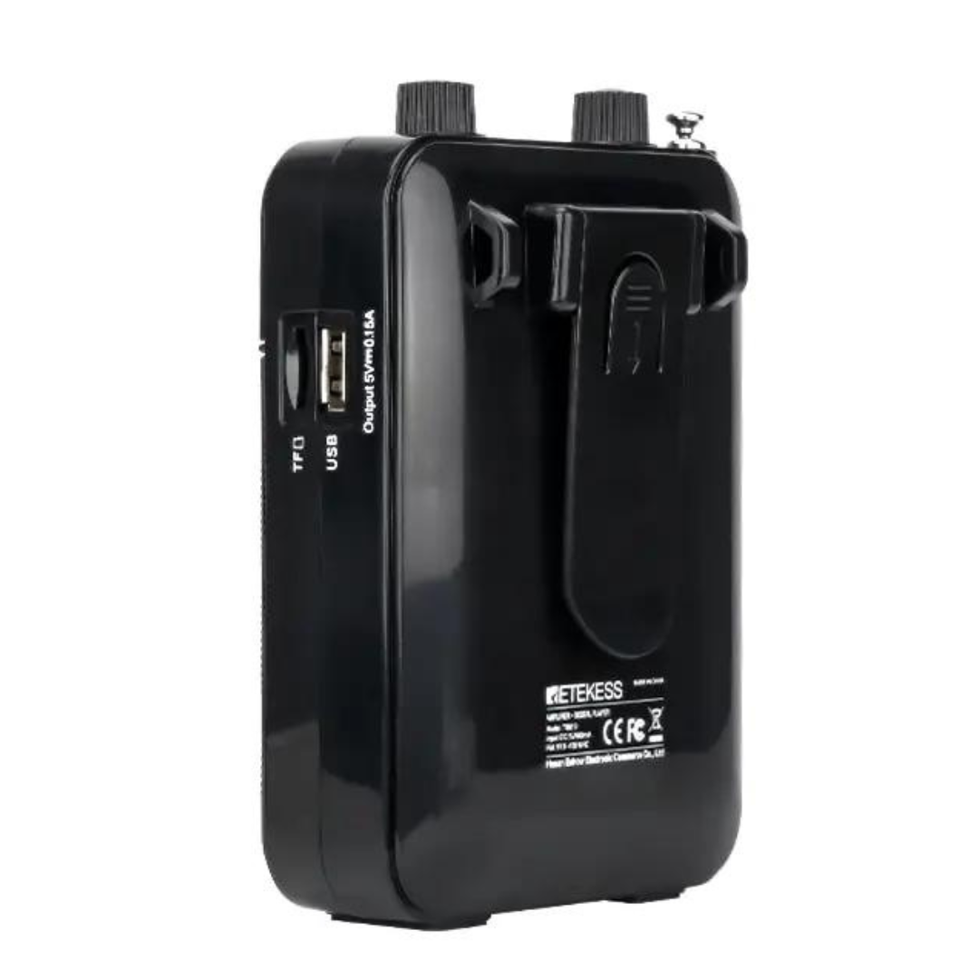 Megáfono Portátil 3W Grabación Radio FM MP3 Amplificador Voz Micrófono Profesores Guía Turística