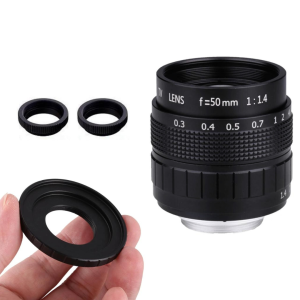 Lente de Camara Fujian 50mm F1.4 APS-C + Anillo Adaptador + 2 Anillos Macro para NIKON