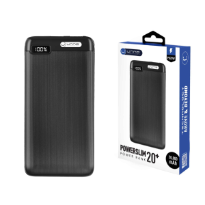 Power Bank 20000 Mah Usb Dual Led Mini Slim 20+ Unno