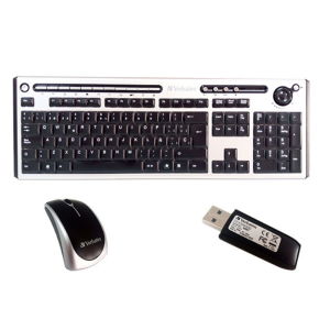 Combo Teclado + Mouse Wireless Verbatim Slim Delgado