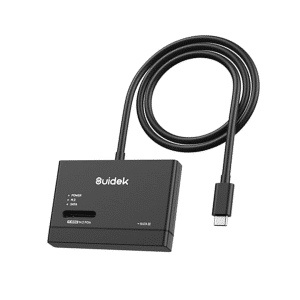 Lector Disco Duro M.2 y SATA Carcasa SSD Externa M2 PCIe NVMe Compatible con Cualquier Tamaño (M y M+B) y SATA de 2,5" 3,5" USB Tipo C 10 Gbps