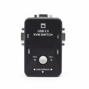 Switch Kvm De 2 Puertos Usb Teclado Mouse Video
