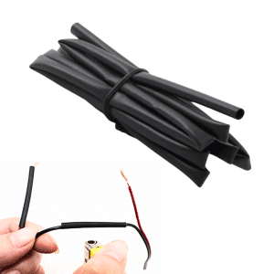 Metro de Tubo Aislante Termoencogible Protector Termofundente 4 mm Negro